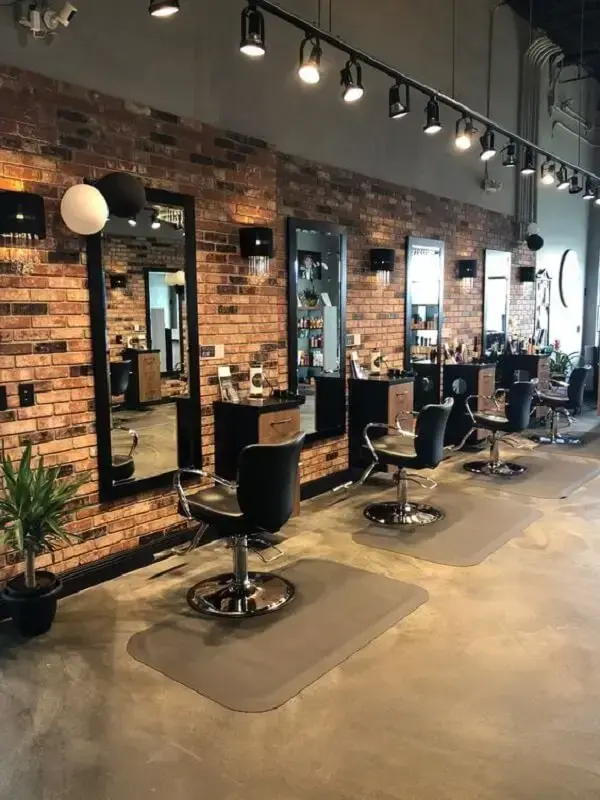 Ambiente da barbearia Manzan